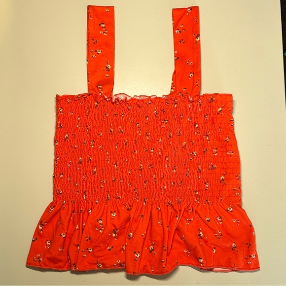 Urban Outfitters Cropped Floral Peplum - Picture 1 of 3